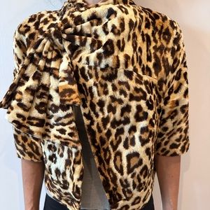 L.A.M.B Faux fur jacket.